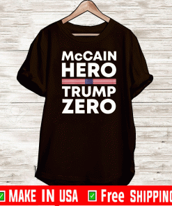 McCain Hero Trump Zeno Flag US T-Shirt