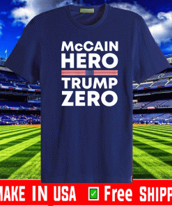 McCain Hero Trump Zeno Flag US T-Shirt
