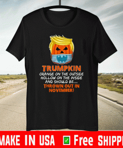 Trumpkin Orange On The OutsTrumpkin Orange On The Outside Funny Trump Wear Mask 2020 T-Shirtside Funny Trump Wear Mask 2020 T-Shirts