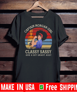 Captain morgan girl classy sassy and a bit smart assy Vintage T-Shirt