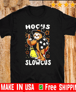 Cute sloth Hocus Slowcus Halloween T-Shirt GifT For Mens Womens And KIds