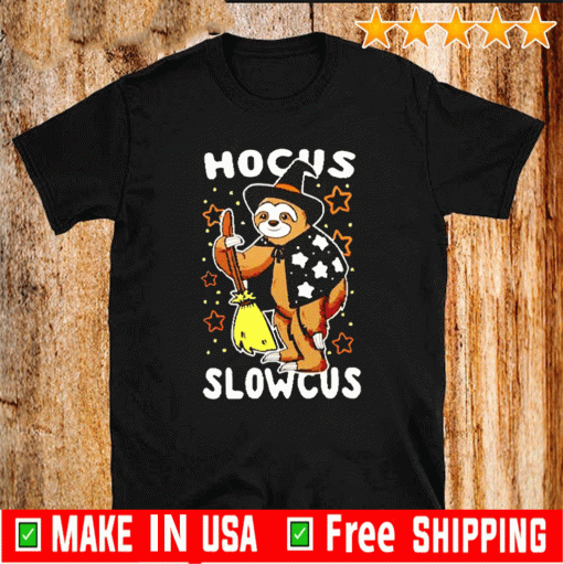 Cute sloth Hocus Slowcus Halloween T-Shirt GifT For Mens Womens And KIds