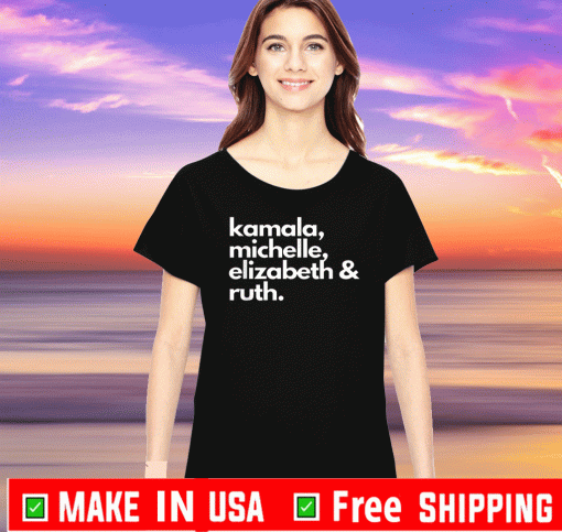 Feminist Political Icon, Kamala, Michelle, RBG, Elizabeth 2020 T-Shirt