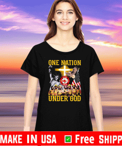 Firefighter one nation under god Shirt