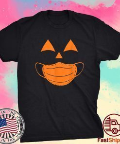 Halloween Pumpkin Wearing A Mask 2020 Jackolantern Shirt