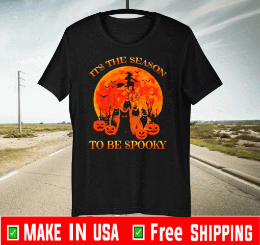 Halloween Cat Its The Season To Be Spooky Official T-Shirt