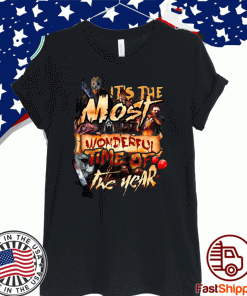 Horror Characters Halloween It’s The Most Wonderful Time Of The Year Blood Shirt