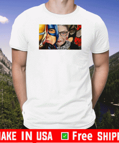 Ironman Captain America Ruth Bader Ginsburg Batman Spiderman Shirt