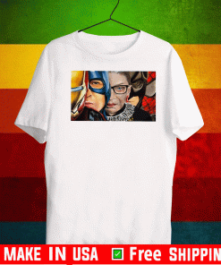 Ironman Captain America Ruth Bader Ginsburg Batman Spiderman Shirt