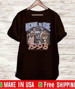 MICHAEL JORDAN VS KOBE BRYANT FEBRUARY 1ST 1998 SHIRT