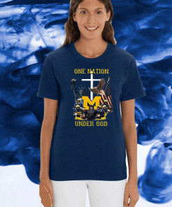 Michigan Wolverines one nation under God 2020 T-Shirt