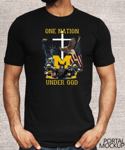 Michigan Wolverines one nation under God 2020 T-Shirt