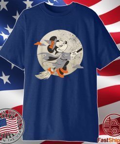 Minnie Mouse Flying Witch Costume Halloween T-Shirt