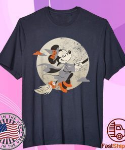 Minnie Mouse Flying Witch Costume Halloween T-Shirt