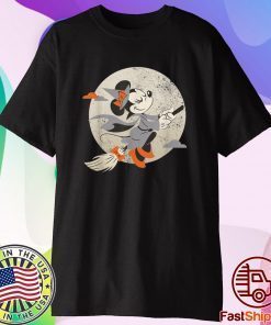 Minnie Mouse Flying Witch Costume Halloween T-Shirt