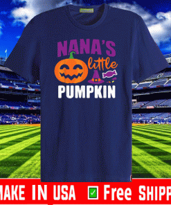 Nana's Little Pumpkin Halloween Cute Kids Pumpkin 2020 T-Shirt