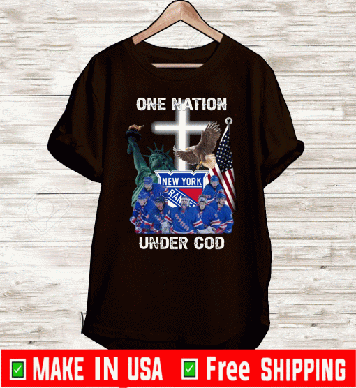 New York Rangers one nation under God 2020 T-Shirt