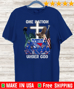 New York Rangers one nation under God 2020 T-Shirt