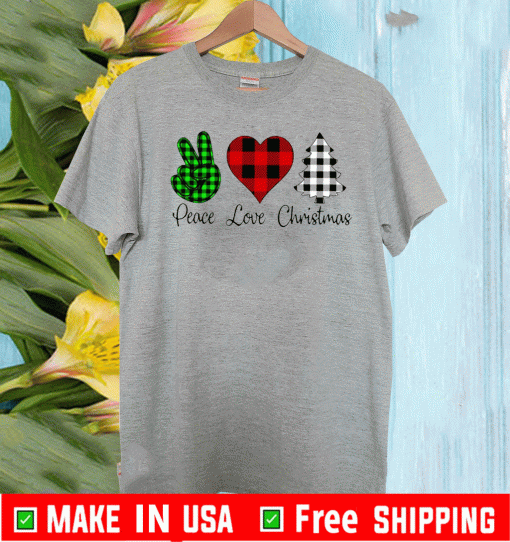Peace Love Christmas Shirt - Mery Christmas Tree For 2020T -Shirt