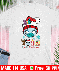 Sally with Mask Covid Christmas 2020 Shirts, Disney Christmas family shirts 2020, Nightmare Before Christmas 2020