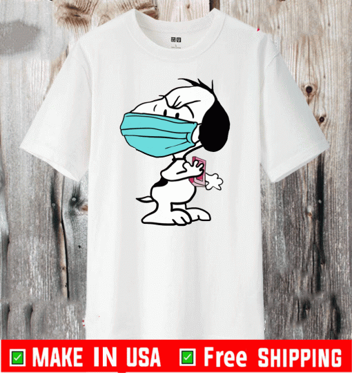 Snoopy Face Mask Quarantined 2020 T-Shirt