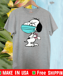 Snoopy Face Mask Quarantined 2020 T-Shirt