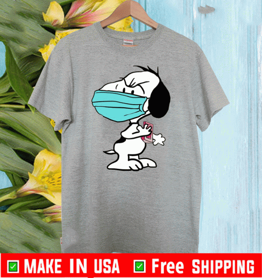 Snoopy Face Mask Quarantined 2020 T-Shirt