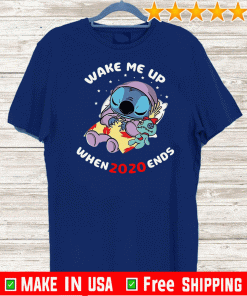 Stitch Wake Me Up When 2020 Ends For T-Shirt