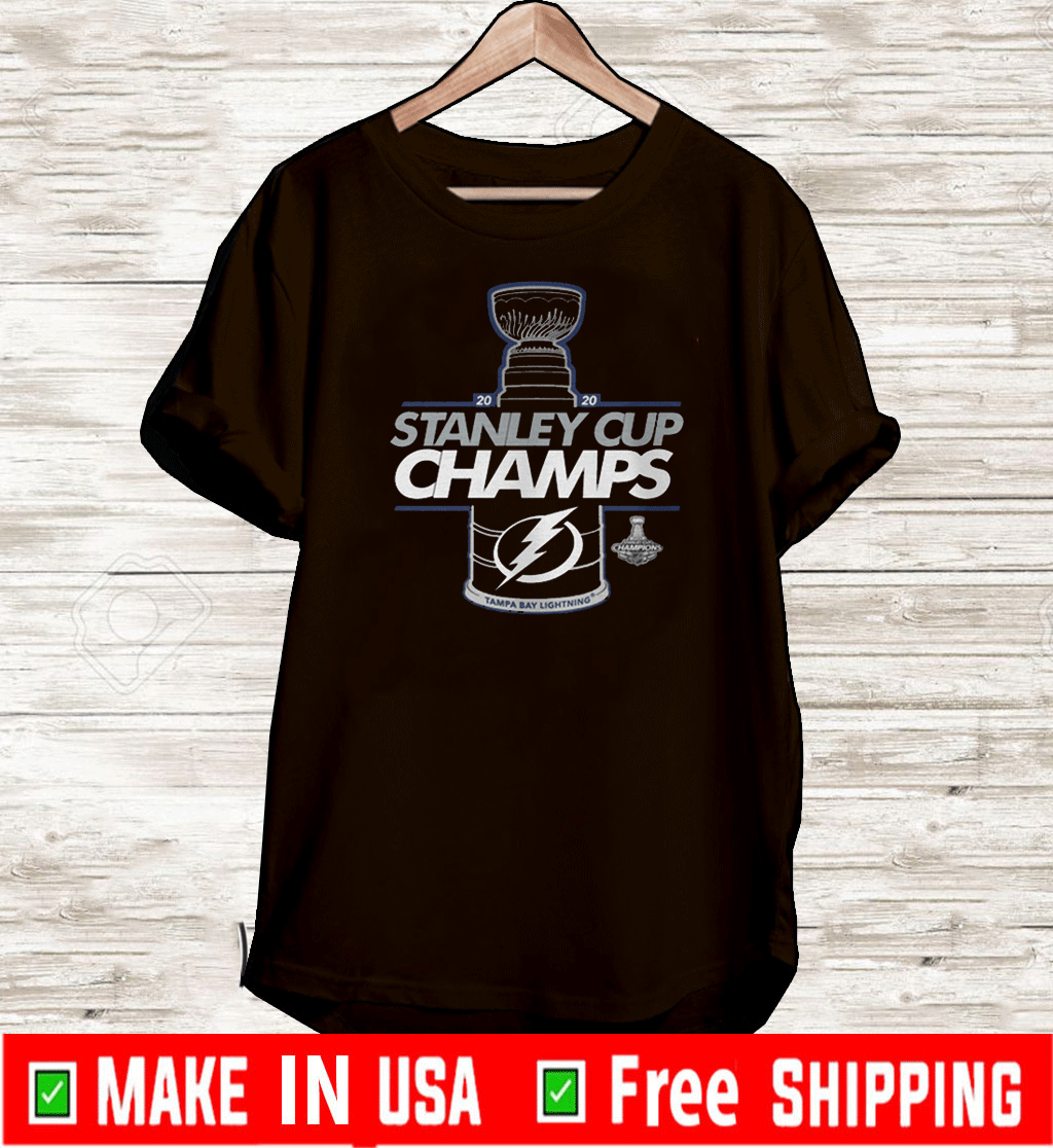 Tampa Bay Lightning Men's Stanley Cup Champ Jersey Roster T-Shirt