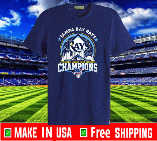 Tampa Bay Rays American League East Division Champions Tee Shirts