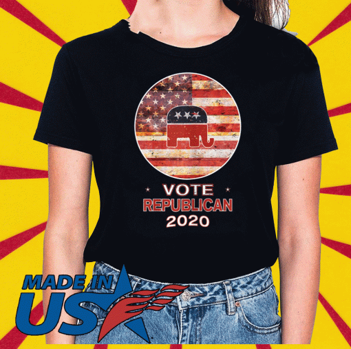 Vote Republican 2020 US FLag T-Shirt