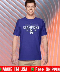 Los Angeles Dodgers Shirt - 2020 World Series Champions Bakeball T-Shirt