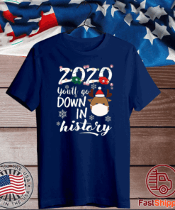 2020 You’ll Go Down In History Christmas T-Shirt