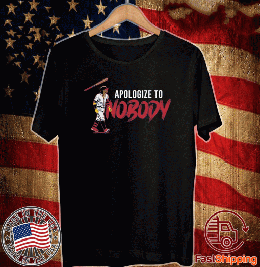 APOLOGIZE TO NOBODY SHIRT