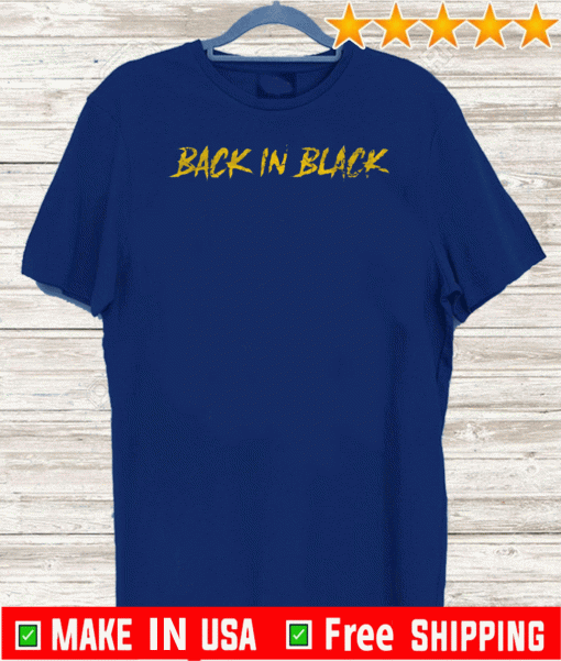 BACK IN BLACK OFFICIAL T-SHIRT