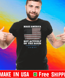Make America Not Actively On Fire Again Biden Harris 2020 T-Shirt
