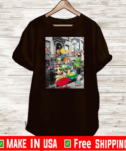 Nickelodeon Classic Nicktoons Hanging On Stoop 2020 T-Shirt