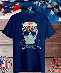 Sugar Skull Nurse Mexican Halloween 2020 T-Shirt
