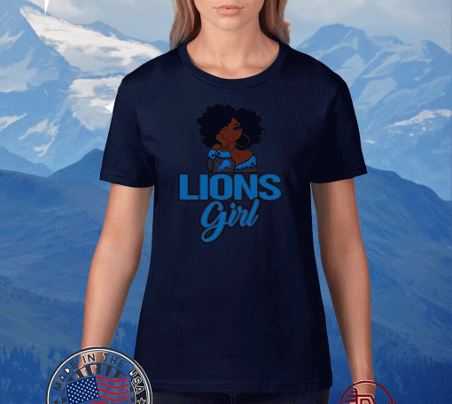 Women Detroit Lions Girl 2020 T-Shirt