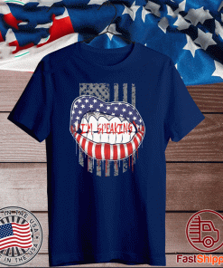 im speaking USA Flag Lips Shirt