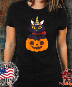 Cat Pumpkin Unicorn Halloween Costume US T-Shirt