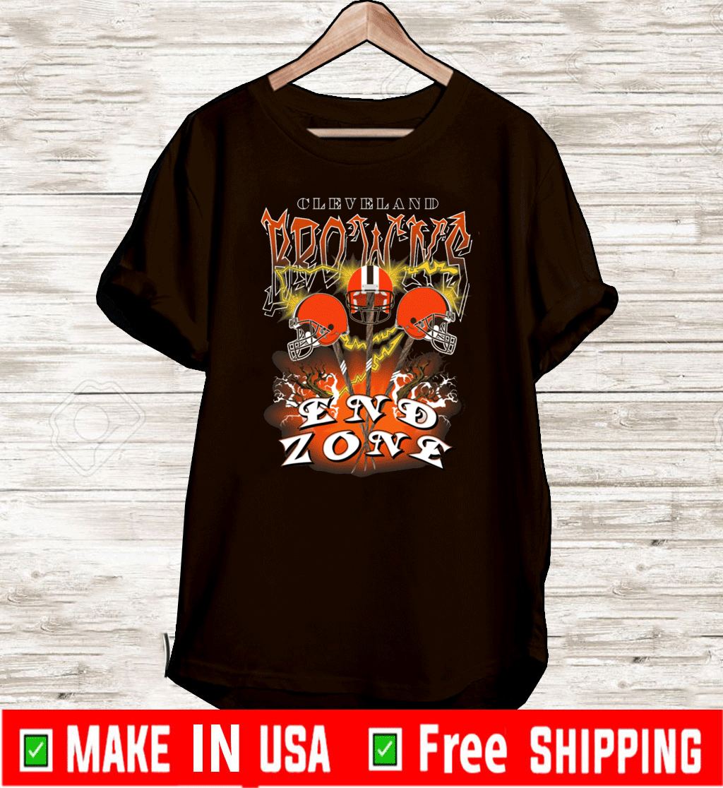 cleveland browns end zone t shirt