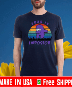 Dabbing 2020 impostor Imposter Among Game Us Sus For T-Shirt