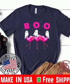 Flamingo Boo Halloween Tee Shirts