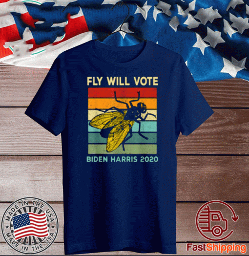 Fly Will Vote Biden Quote VP Debate Vintage 2020 T-Shirt