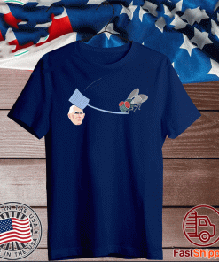 Fly hits Mike Pence white Swatter Biden Harris 2020 debate T-Shirt