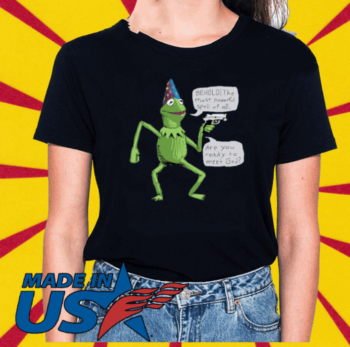 Frog And Gun Yer A Wizard Kermit Tee Shirts