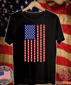 Handball Dog Lover American Flag Shirt