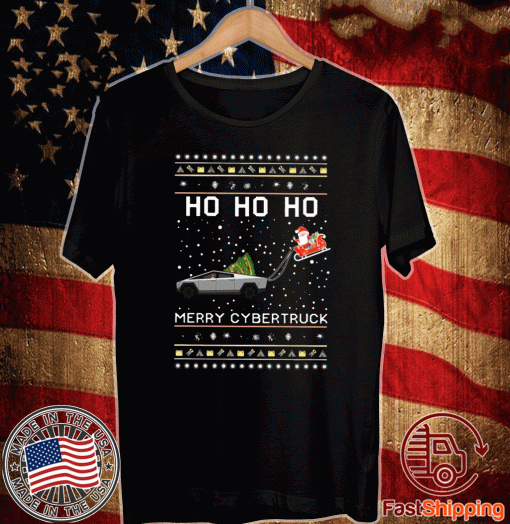 Ho Ho Ho Merry Cybertruck Christmas Shirt