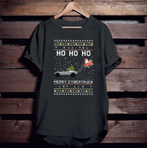 Ho Ho Ho Merry Cybertruck Christmas Shirt